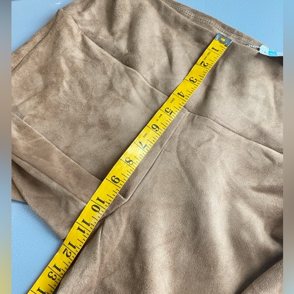 J. MCLAUGHLIN Hazelnut Lori Faux Suede Legging Brown Size Large Pants NWT - Picture 14 of 16